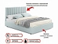 Мягкая кровать Olivia 1800 мята пастель с подъемным механизмом - фото №3