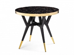 Selina 80х72 black / gold Стол деревянный - фото №1, Woodville16432