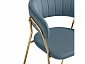 Kamelia 1  light blue /gold Стул на металлокаркасе - фото №11