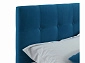 Мягкая кровать Selesta 900 синяя с ортопед.основанием с матрасом АСТРА - фото №3