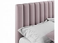 Мягкая кровать Olivia 1800 лиловая с ортопедическим основанием - фото №4