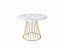 Стол обеденный STOOL GROUP Ливерпуль 110*110 Белый мрамор, металл - миниатюра
