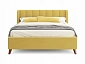 Мягкая кровать Betsi 1600 желтая с подъемным механизмом и матрасом АСТРА - фото №8
