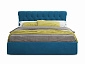 Мягкая кровать Ameli 1600 синяя с подъемным механизмом с матрасом ГОСТ - фото №8