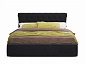 Мягкая кровать Ameli 1600 темная с подъемным механизмом с матрасом PROMO B COCOS - фото №9
