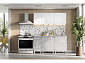 Кухня Зефир 1.6 м белая / цемент светлый - фото №2