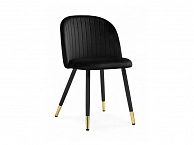 Gabi black / black / gold Стул на металлокаркасе - фото №1
