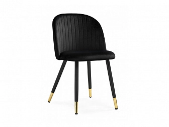 Gabi black / black / gold Стул на металлокаркасе - фото №1