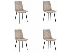 Набор из 4 стульев Serenity Whirl - фото №1, dekomoHSBI_DC102_beige_4
