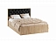 Кровать с настилом ДСП Модена МКР-1 140х200, гикори рокфорд, искусственная кожа - миниатюра
