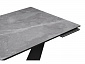 Кели 140(200)х80х76 серый мрамор / черный Стол - фото №8