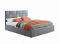 Мягкая кровать Tiffany 1600 серая с подъемным механизмом с матрасом PROMO B COCOS - фото №2