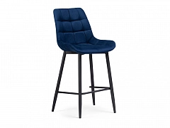 Алст велюр синий / черный Барный стул - фото №1, Woodville11645