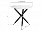 Rock 100х75 white / black Стол стеклянный - фото №3