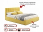 Мягкая кровать "Selesta" 1600 желтая с матрасом АСТРА с подъемным механизмом - фото №5