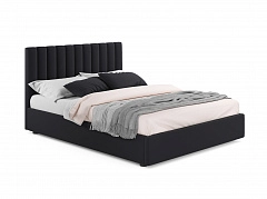 Мягкая кровать Olivia 1800 темная с ортопедическим основанием - фото №1, mebel_stock_19275