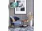 Кресло лаунж STOOL GROUP Royal Stripes Велюр синий  - фото №9