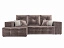 Угловой диван Монреаль Левый угол, вельвет бархатного типа - миниатюра