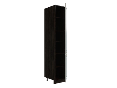 Шкаф П400 с 2-мя дверцами Ницца ДБК/ДУБ/СЕР Ф20 - фото №1, 888_ММК-00017794