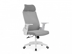 Flok gray / white Компьютерное кресло - фото №1