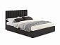 Мягкая кровать с тумбами Olivia 1600 шоколад с подъемным механизмом - фото №3