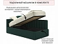 Мягкая кровать Milena 900 изумруд с подъемным механизмом - фото №4