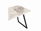 Стол обеденный STOOL GROUP Vermont 140*80 Керамика светлая, ножки черные - фото №5