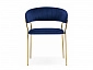 Kamelia 1 dark blue / gold Стул на металлокаркасе - фото №4
