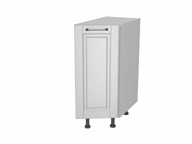 Тумба напольная торцевая 30 х 82 см Салерно, Белый - фото №1, 5500100201507