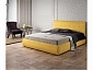 Мягкая кровать "Selesta" 1600 желтая с ортопед.основанием с матрасом ГОСТ - фото №4