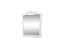 Зеркало настенное Виола 2 Жемчуг, белый, ЛДСП - миниатюра