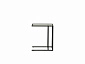 Стол приставной "Скандик" 42.24 (со стеклом) (металл черный) - фото №2