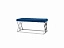Банкетка-скамейка Stool Group ИНСИГНИЯ Вельвет синий/Сталь серебро, велюр - миниатюра