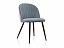 Gabi 1 gray / black Стул на металлокаркасе, велюр - миниатюра