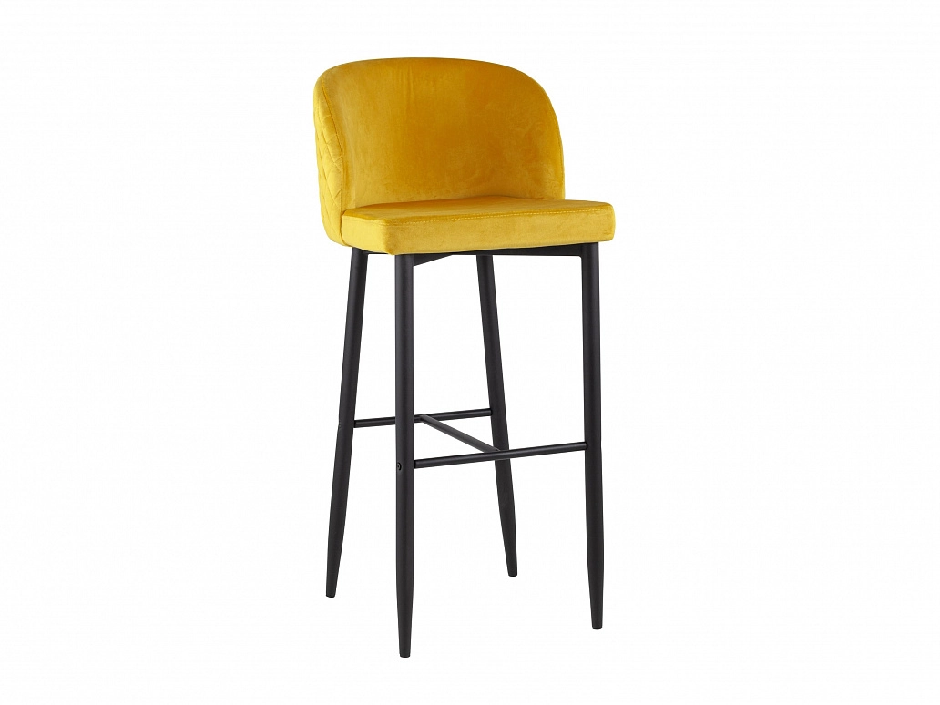 Стул барный Stool Group Оскар Вельвет оранжевый - фото №1