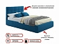 Мягкая кровать Selesta 1200 синяя с подъем.механизмом - фото №7