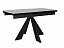 Стол DikLine SKU120 Керамика Серый мрамор/подстолье черное/опоры черные,  - миниатюра