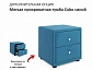 Мягкая кровать Elda 900 синяя с ортопедическим основанием и матрасом PROMO B COCOS - фото №11