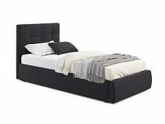 Мягкая кровать Selesta 900 темная с подъем.механизмом с матрасом PROMO B COCOS - фото №1