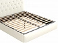 Мягкая кровать "Амели" 1600 белая с орт.основанием с матрасом АСТРА - фото №4