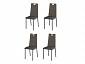 Комплект стульев Орлеан (4 шт), графит рогожка коричневая - фото №2