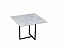 Скарлетт стол кофейный квадратный Белый мрамор/черный, металл - миниатюра