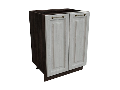 Шкаф Н600 с 2-мя дверцами Ницца ДБК/ДУБ/СЕР Ф40 - фото №1, 888_ММК-00017778