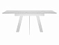 Стол DikLine SKM120 Керамика Белый мрамор/подстолье белое/опоры белые (2 уп.) - фото №4