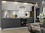 Кухонный гарнитур Калипсо 2,6 м, черный графит - миниатюра