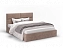 Кровать с подъемным механизмом Сити 160х200, светло-коричневый, рогожка - миниатюра