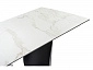 Готланд 160(220)х90х79 белый мрамор / черный Керамический стол - фото №7