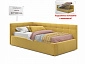 Односпальная кровать-тахтаBonna 900 желтая с подъемным механизмом и матрасом PROMO B COCOS - фото №4