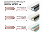 Мягкая кровать Milena 900 кожа брауни с ортопедическим основанием - фото №8