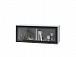 Шкаф навесной горизонтальный со стеклом Шарлиз, 90 см - фото №2